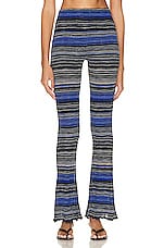 Acne Studios Striped Trouser in Dark Blue & Multi, view 1, click to view large image.