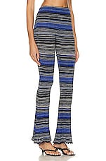 Acne Studios Striped Trouser in Dark Blue & Multi, view 2, click to view large image.