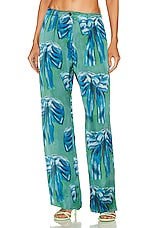 Acne Studios Printed Trouser in Green, view 1, click to view large image.
