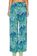 Acne Studios Printed Trouser in Green, view 3, click to view large image.