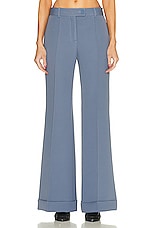 Acne Studios Flare Trouser in Dusty Blue, view 1, click to view large image.