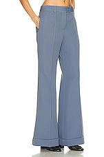 Acne Studios Flare Trouser in Dusty Blue, view 2, click to view large image.