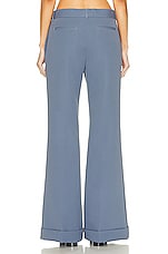 Acne Studios Flare Trouser in Dusty Blue, view 3, click to view large image.