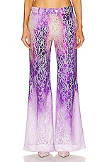 Acne Studios Wide Leg Trouser in Purple, view 1, click to view large image.
