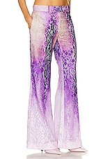 Acne Studios Wide Leg Trouser in Purple, view 2, click to view large image.