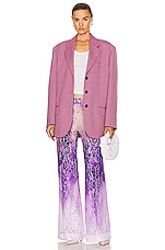 Acne Studios Wide Leg Trouser in Purple, view 4, click to view large image.