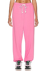 Acne Studios Drawstring Sweatpant in Bright Pink, view 1, click to view large image.
