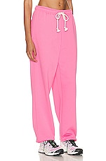 Acne Studios Drawstring Sweatpant in Bright Pink, view 2, click to view large image.