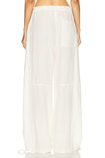 Acne Studios Wide Leg Trouser in Warm White, view 3, click to view large image.