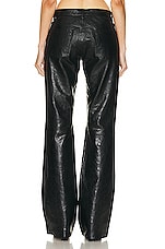 Acne Studios Leather Pant in Black, view 3, click to view large image.