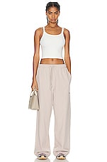 Acne Studios Loose Trouser in Dusty Beige, view 5, click to view large image.