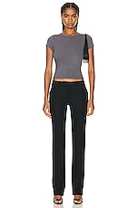 Acne Studios Skinny Flare Pant in Black, view 4, click to view large image.