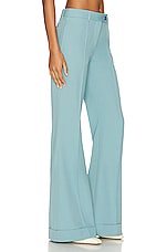 Acne Studios Flare Trouser in Aqua Blue, view 2, click to view large image.