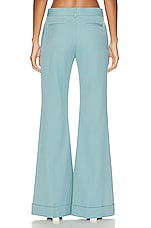 Acne Studios Flare Trouser in Aqua Blue, view 3, click to view large image.