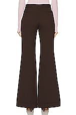 Acne Studios Flare Trouser in Chestnut Brown, view 3, click to view large image.
