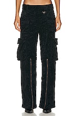Acne Studios Cargo Trouser in Black, view 1, click to view large image.