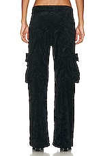 Acne Studios Cargo Trouser in Black, view 3, click to view large image.