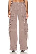 Acne Studios Cargo Trouser in Mauve Pink, view 1, click to view large image.