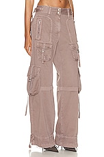 Acne Studios Cargo Trouser in Mauve Pink, view 2, click to view large image.