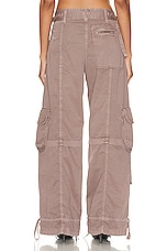 Acne Studios Cargo Trouser in Mauve Pink, view 3, click to view large image.