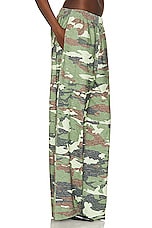 Acne Studios Camo Trouser in Khaki Green, view 2, click to view large image.