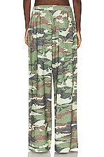 Acne Studios Camo Trouser in Khaki Green, view 3, click to view large image.