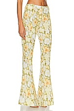 Acne Studios Printed Trouser in Green Multi, view 2, click to view large image.