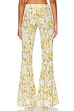Acne Studios Printed Trouser in Green Multi, view 3, click to view large image.