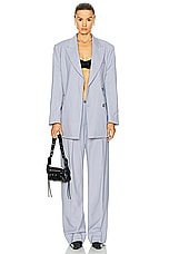 Acne Studios Straight Leg Trouser in Dusty Lilac, view 4, click to view large image.