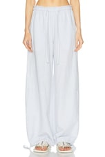 Acne Studios Pagino Wide Leg Trouser in Pale Blue, view 1, click to view large image.