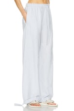 Acne Studios Pagino Wide Leg Trouser in Pale Blue, view 2, click to view large image.