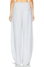 Acne Studios Pagino Wide Leg Trouser in Pale Blue, view 3, click to view large image.