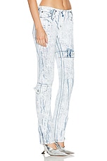 Acne Studios Denim Trouser in Light Blue & White, view 2, click to view large image.