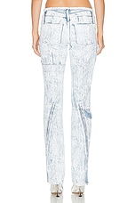 Acne Studios Denim Trouser in Light Blue & White, view 4, click to view large image.