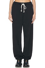 Acne Studios Frack Face Sweatpant in Black, view 1, click to view large image.