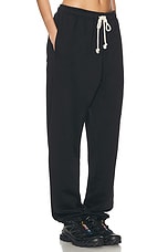 Acne Studios Frack Face Sweatpant in Black, view 2, click to view large image.