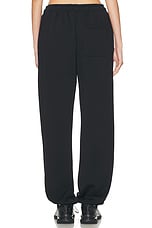 Acne Studios Frack Face Sweatpant in Black, view 3, click to view large image.