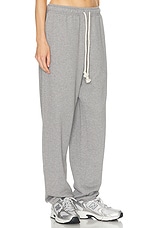 Acne Studios Frack Face Sweatpant in Light Grey Melange, view 2, click to view large image.