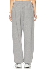 Acne Studios Frack Face Sweatpant in Light Grey Melange, view 3, click to view large image.