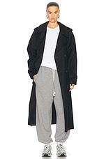 Acne Studios Frack Face Sweatpant in Light Grey Melange, view 4, click to view large image.