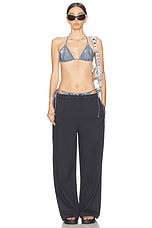 Acne Studios Midweight Sweatpant in Black, view 5, click to view large image.