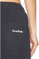 Acne Studios Midweight Sweatpant in Black, view 6, click to view large image.