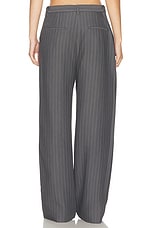 Acne Studios Plave Pinstripe Trouser in Grey Melange, view 4, click to view large image.