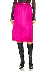 Acne Studios Skirt in Fuchsia Pink, view 1, click to view large image.