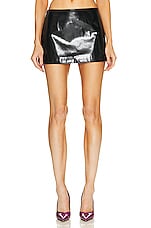 Acne Studios Bodycon Mini Skirt in Black, view 1, click to view large image.