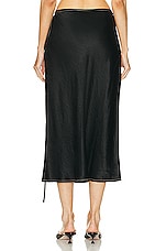 Acne Studios Bias Cut Skirt in Black, view 4, click to view large image.