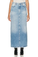 Acne Studios Denim Skirt in Light Blue, view 1, click to view large image.