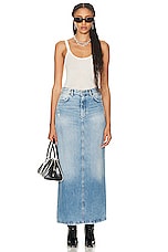 Acne Studios Denim Skirt in Light Blue, view 4, click to view large image.