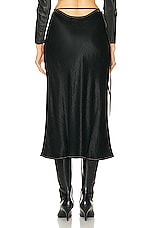 Acne Studios Bias Skirt in Black, view 4, click to view large image.