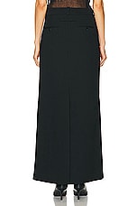 Acne Studios Maxi Skirt in Black, view 3, click to view large image.